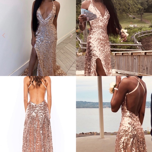alamour the label Dresses & Skirts - rose gold prom dress !
